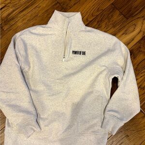 Athleta women’s quarter  Zip Up in Heather grey